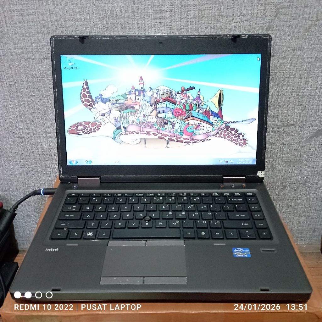 Laptop Hp Probook 6460b windows 7 Prosesor CoreTM i5 Ram4gb HRD320GB Lcd14in Mesin Normal Tested min
