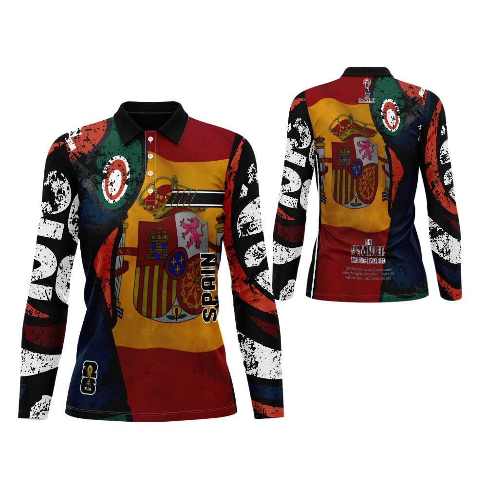 Kaos Polo Wanita Lengan Panjang | Jersey Pildun 2026 | Jersey Sepak Bola Piala Dunia 2026 Fullprint