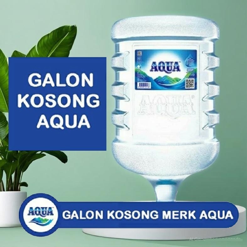 AQUA Galon KOSONG 19L BAGUS Mulus Aqua - Galon Kosong