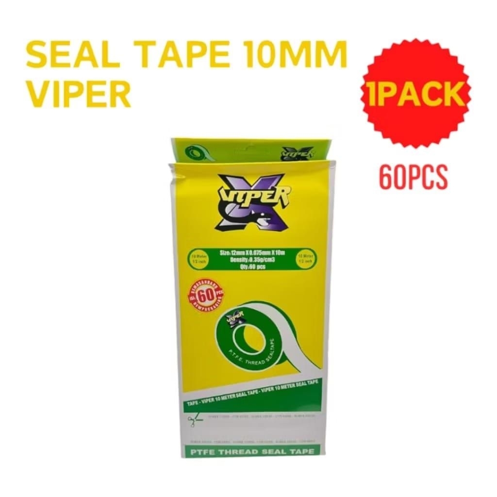 1 kotak isi 60 Roll Seal Tape sealtape isolasi Air VIPER