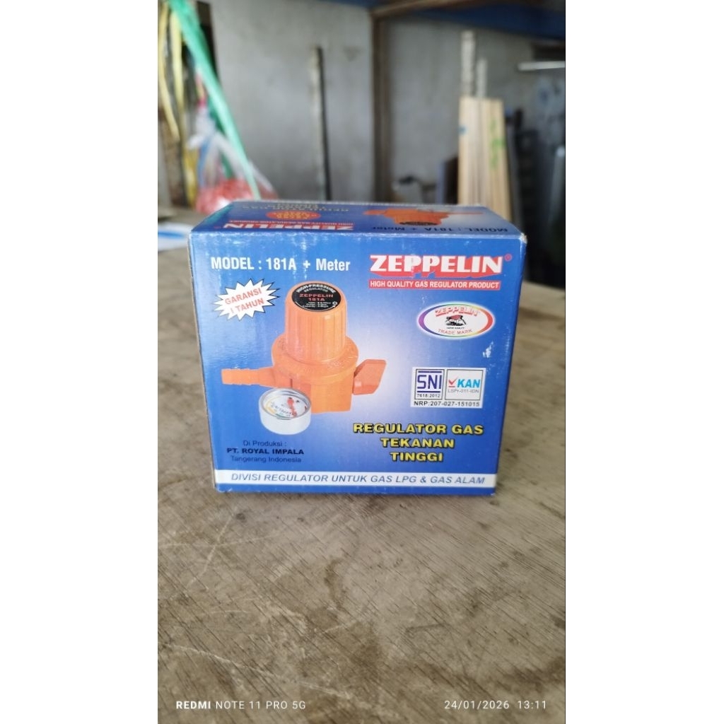 Zeppelin regulator gas tekanan tinggi + meteran