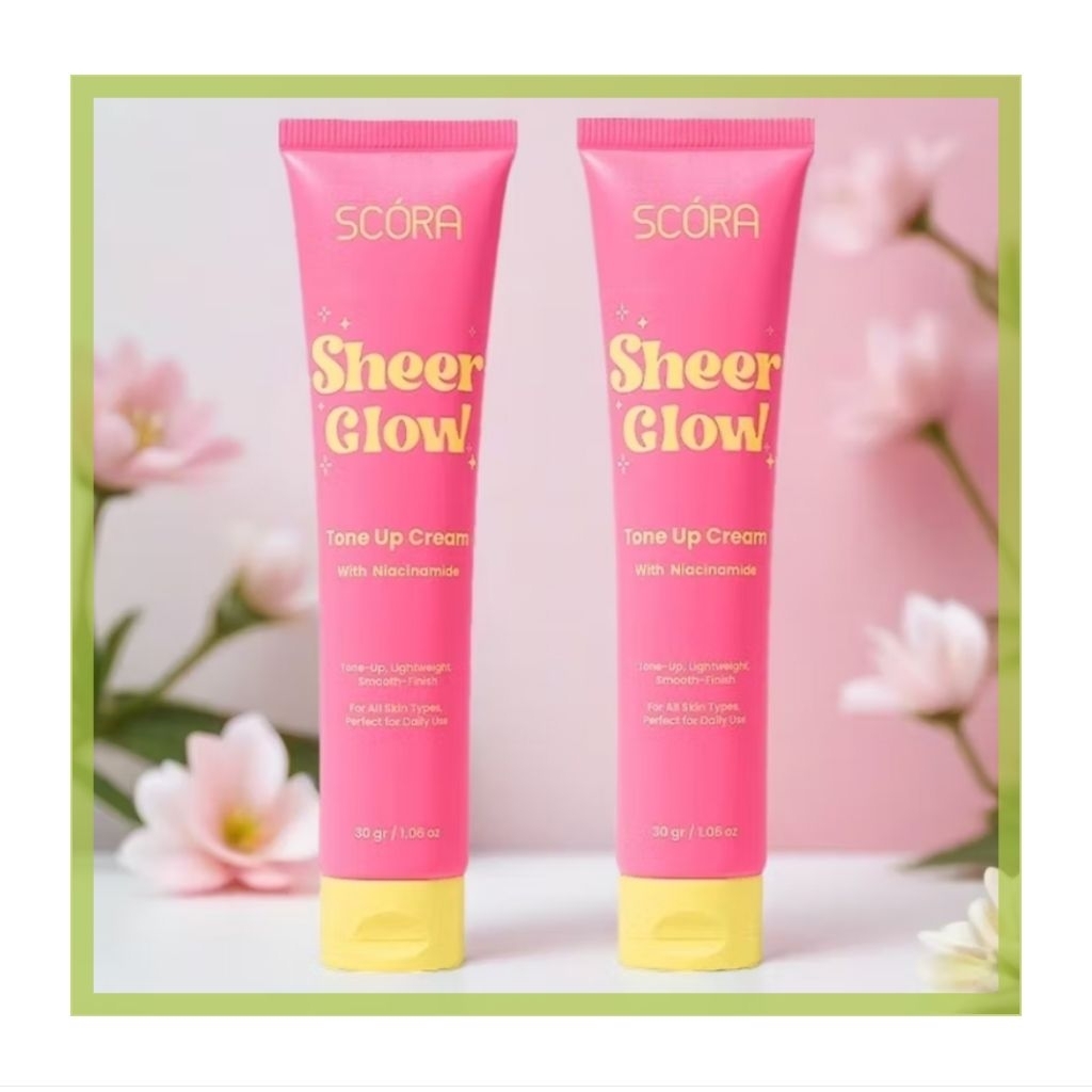 SCORA Tone Up Cream/Tone Up Cream Mencerahkan/Tone up Cream SCORA 30gr