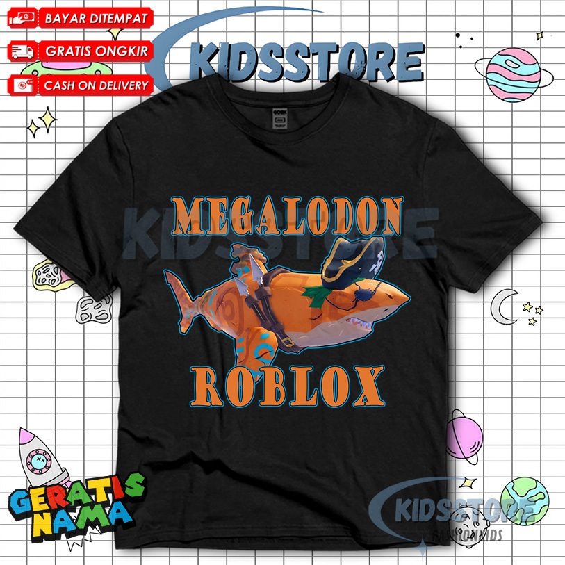 (BISA COD) Kaos Anak Roblox Fish It KEREN VIRAL   - Baju Anak Roblox Fish it Secret Megalodon Fashio