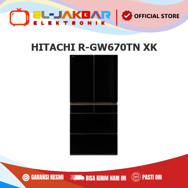 HITACHI R-GW670TN XK Kulkas 6 Pintu Multi Door 525L Triple Deodorisation Filter RGW670TN