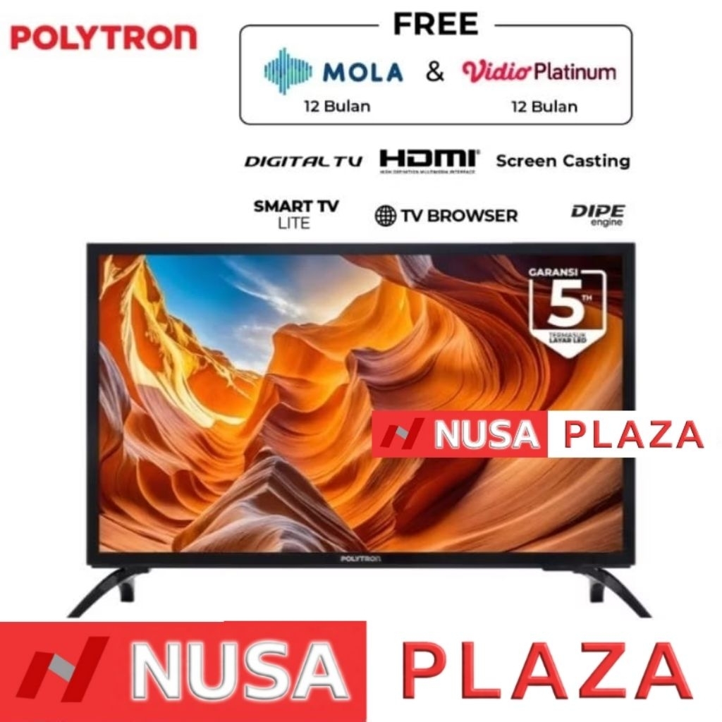 TV POLYTRON 24 inch PLD-24CV1869 SMART LITE DIGITAL (KHUSUS MEDAN)