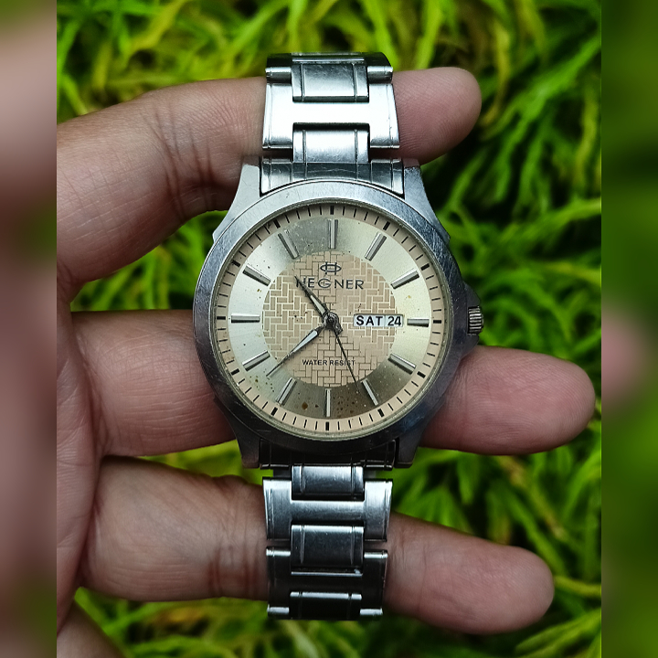 HEGNER SILVER HW-3901M Chronograph Second Original | Jam Tangan Pria Preloved