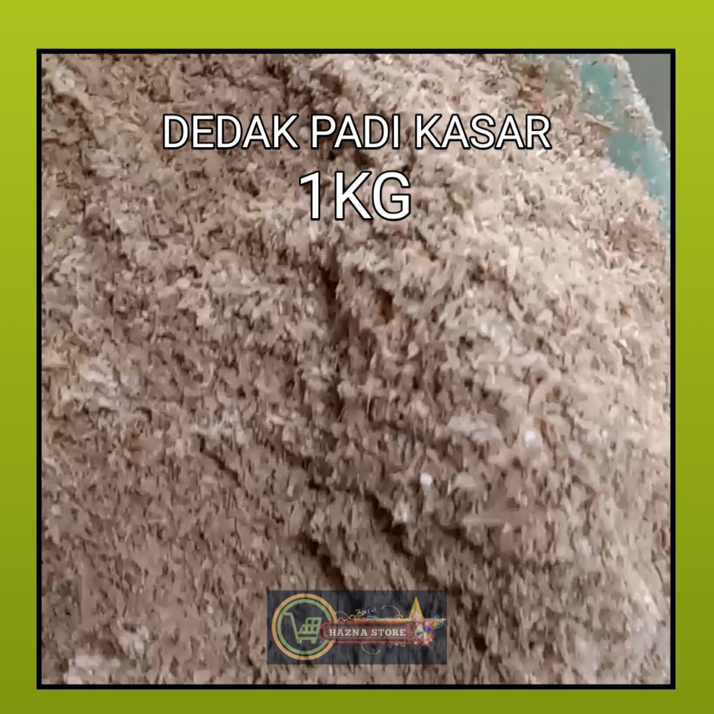 Dedak Padi Kasar 1kg banyak buyer berasnya Cocok untuk ENTOG Bebek