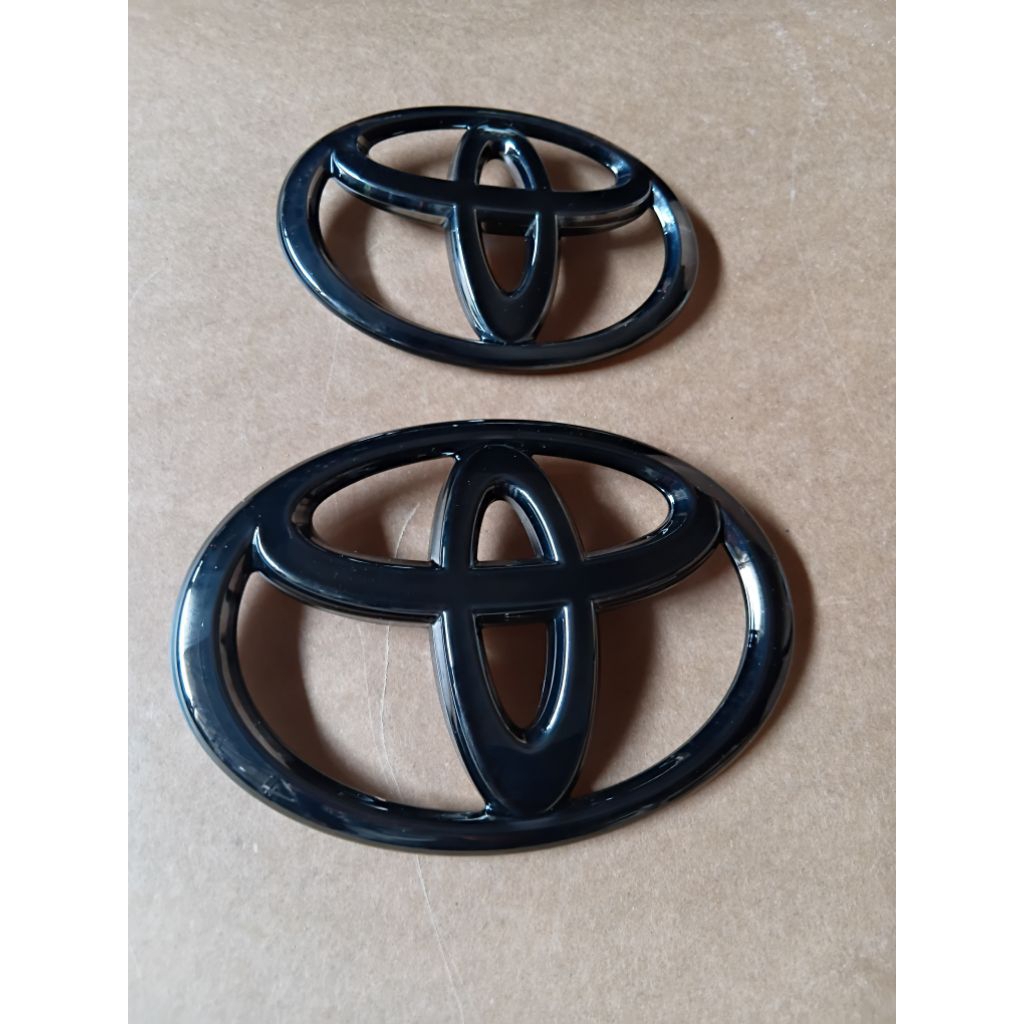 LOGO DEPAN BELAKANG FORTUNER VRZ BLACK CHROME