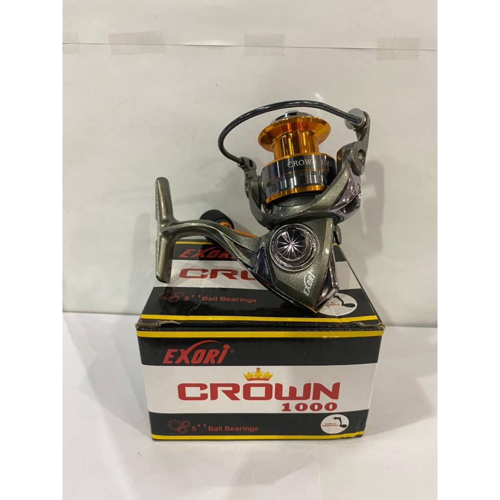 Exori CROWN Reel Pancing Spinning 1000-3000-5000, 5+1 Ball Bearings Power Handle