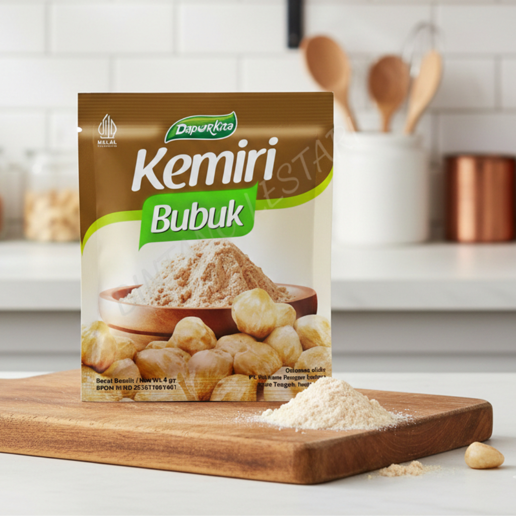 Kemiri Bubuk DAPURKITA 1 Renceng Isi 12 sachet Bubuk Kemiri Terbaik