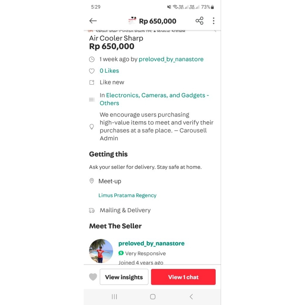 Air Cooler Sharp Second