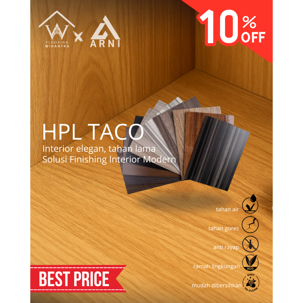 HPL Furniture Interior Taco Motif Kayu | Kitchen set | Lemari | wardrobe