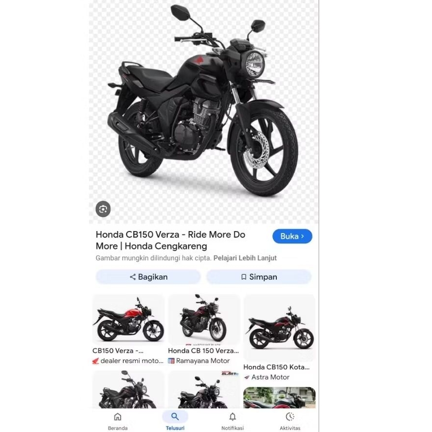 caver body belakang cb150 Verza set Kanan kiri original COPOTAN