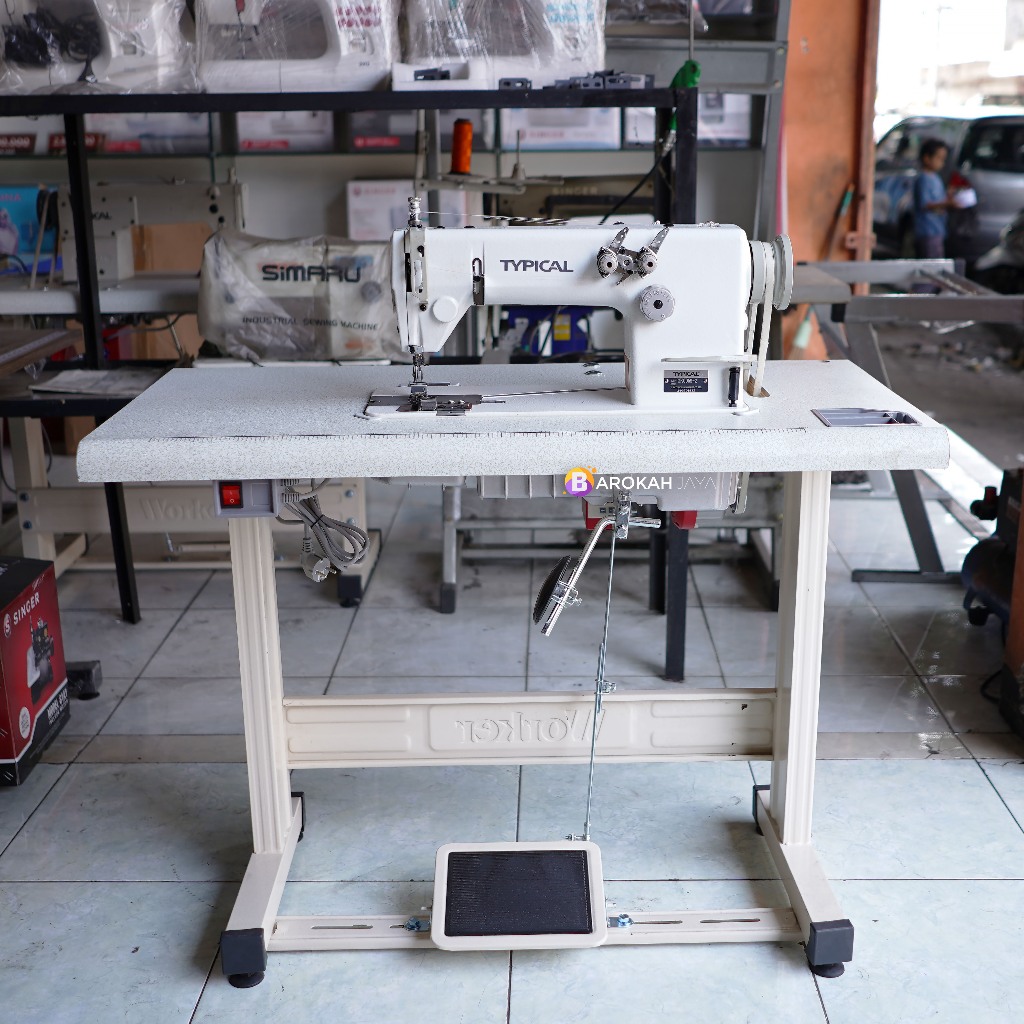 Mesin Jahit TYPICAL GK 0059-2 Jarum 2 Rantai MH Industrial Servo