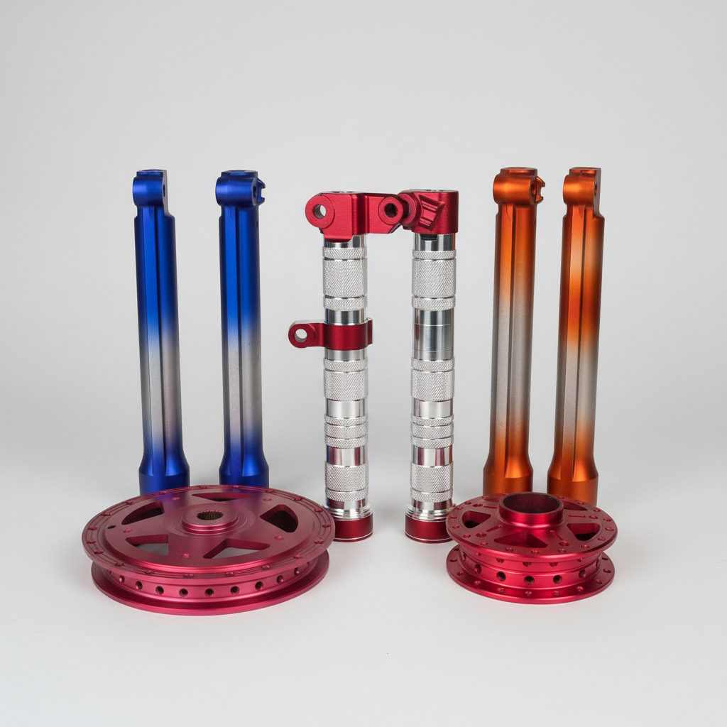 Tabung Shock Depan Bottom Custom Motor Mio Supra FizR Vario Beat RX King Bubut Kartel CNC Berkualita