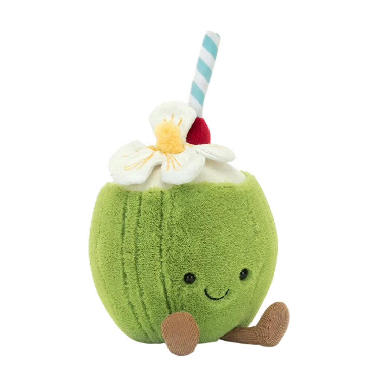 JELLYCAT Amuseables Aruba Coconut Plush | Boneka Jellycat ORIGINAL