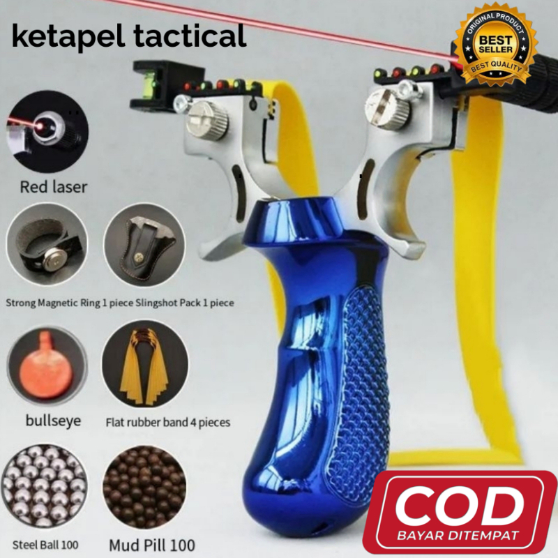 [ BISA COD ] ketapel laser mainan jadul modern [ PREMIUM ] Ketapel Tactical Pelontar Laser Sight Rub