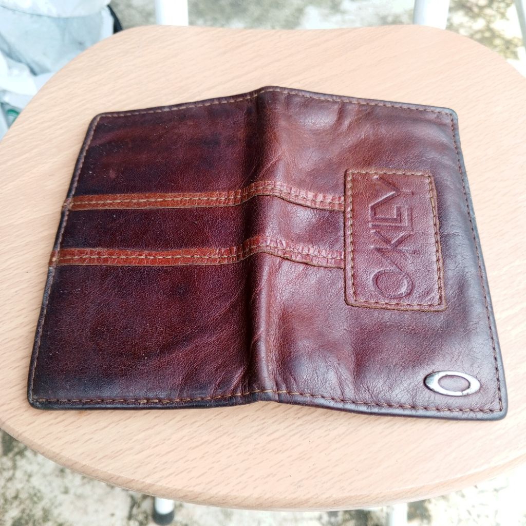 Dompet lipat kulit asli Oakley original