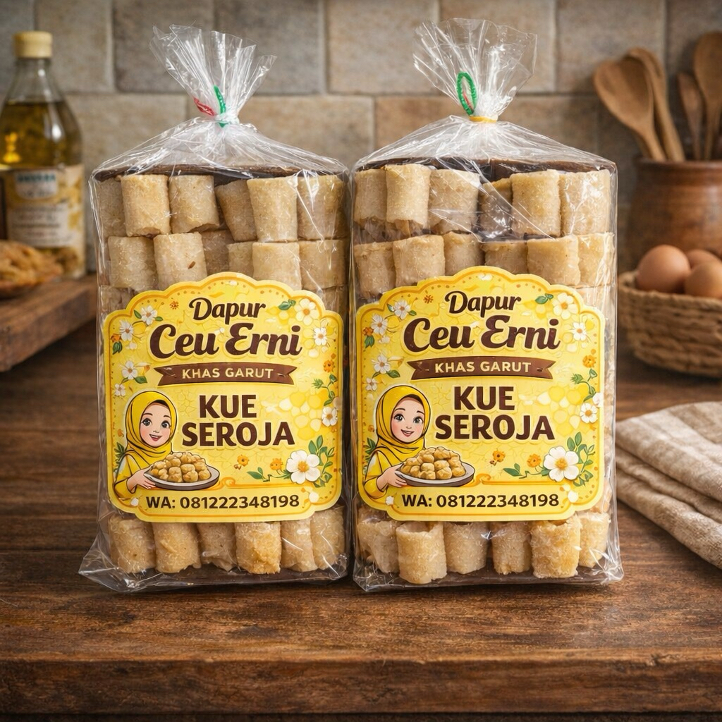 Kue Seroja kembang goyang Asin Renyah seroja legendaris khas Garut rasa spesial ceu Erni