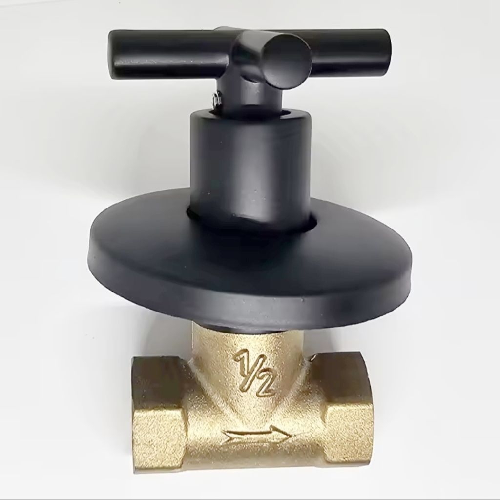 Promo Stop Kran Tanam Wall Shower Stop Kran Tanam Hitam Air Dingin