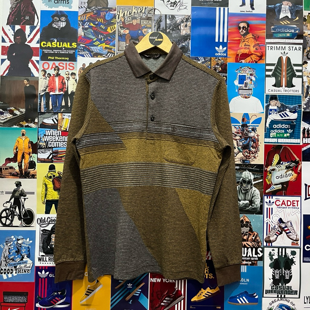 Long Sleeve / Polo Shirt / Rugby Shirt / Vintage / Second / INDIAN