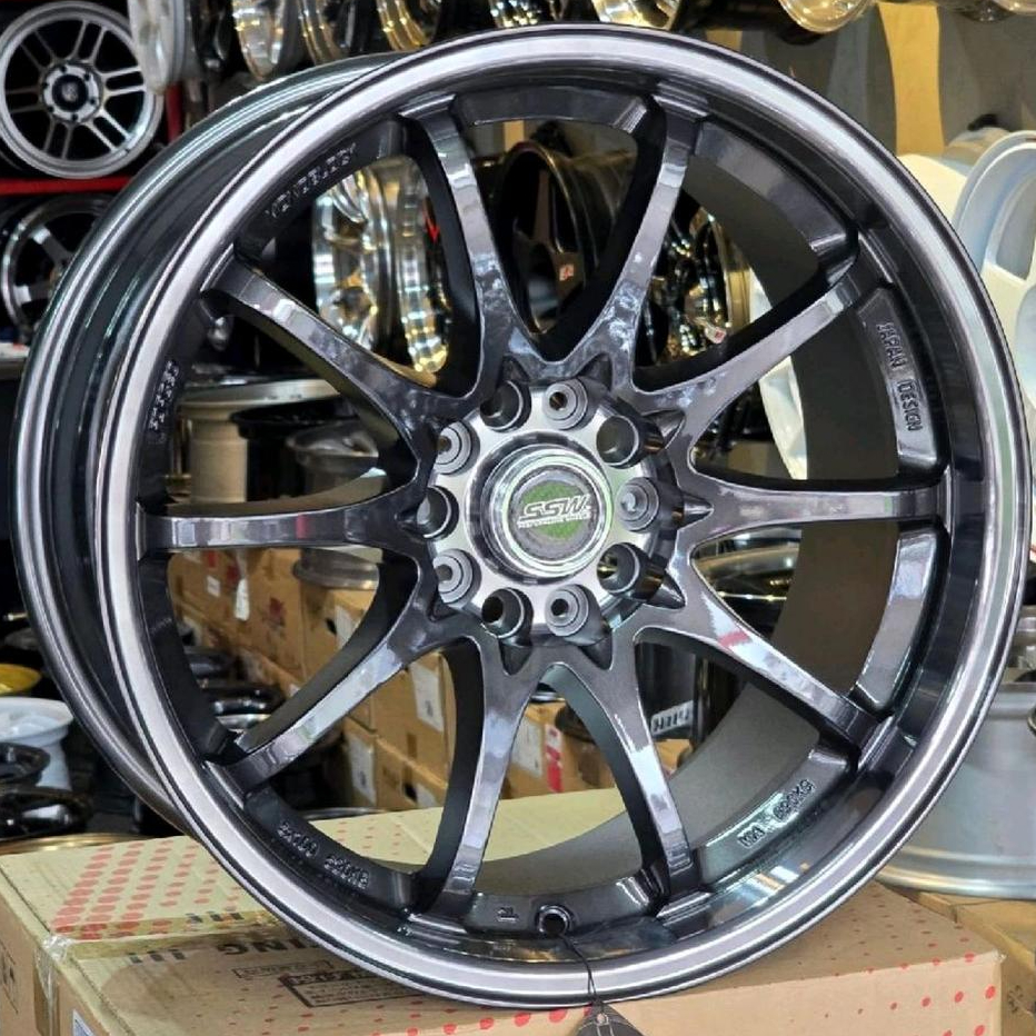 velg CE28 ORIGINAL SSW THAILAND RING 18 LEBAR 9,5 ET 25 Pcd 5X114.3 GunMettal BISA BUAT DIPAKE DIMOB
