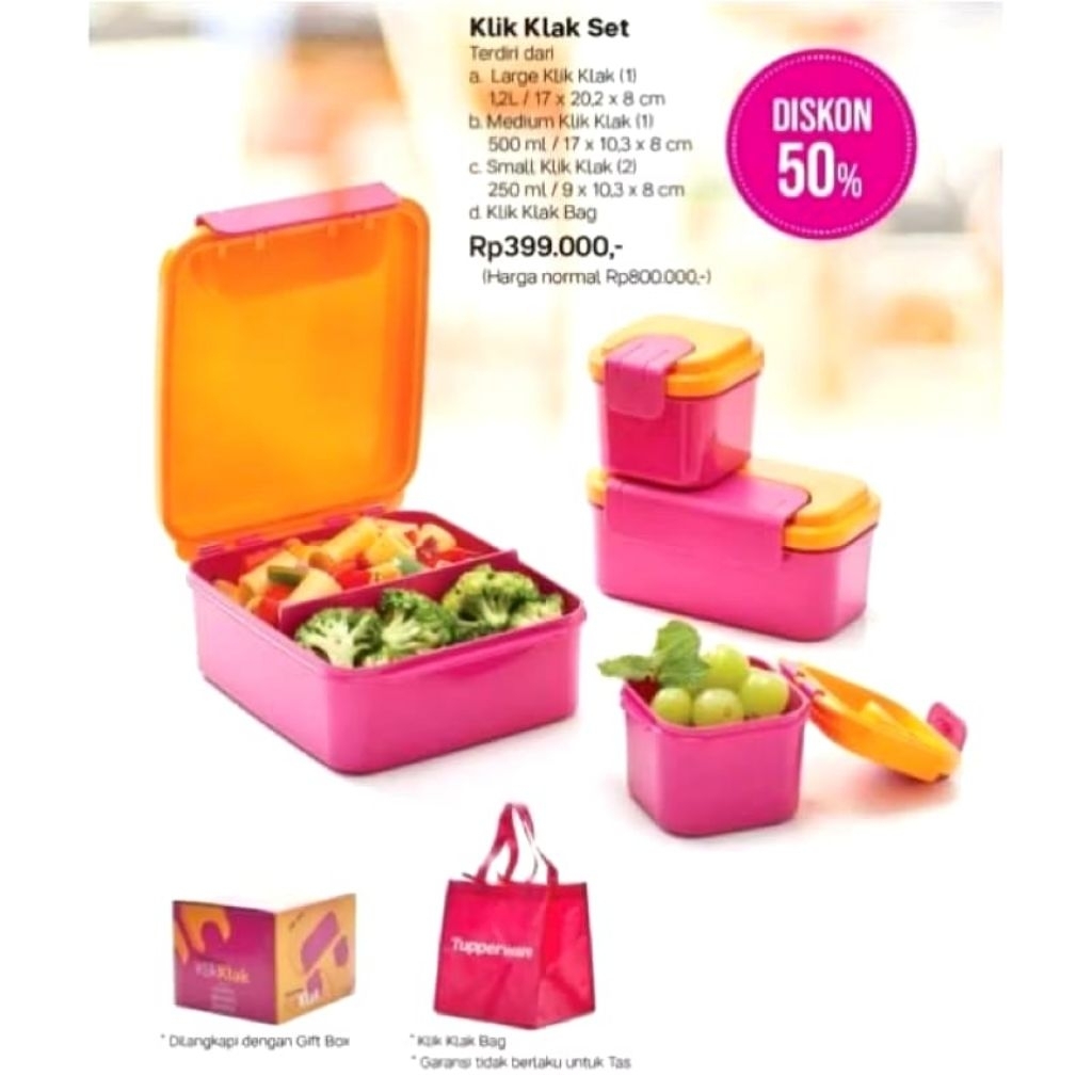 Klik Klak Set Tupperware