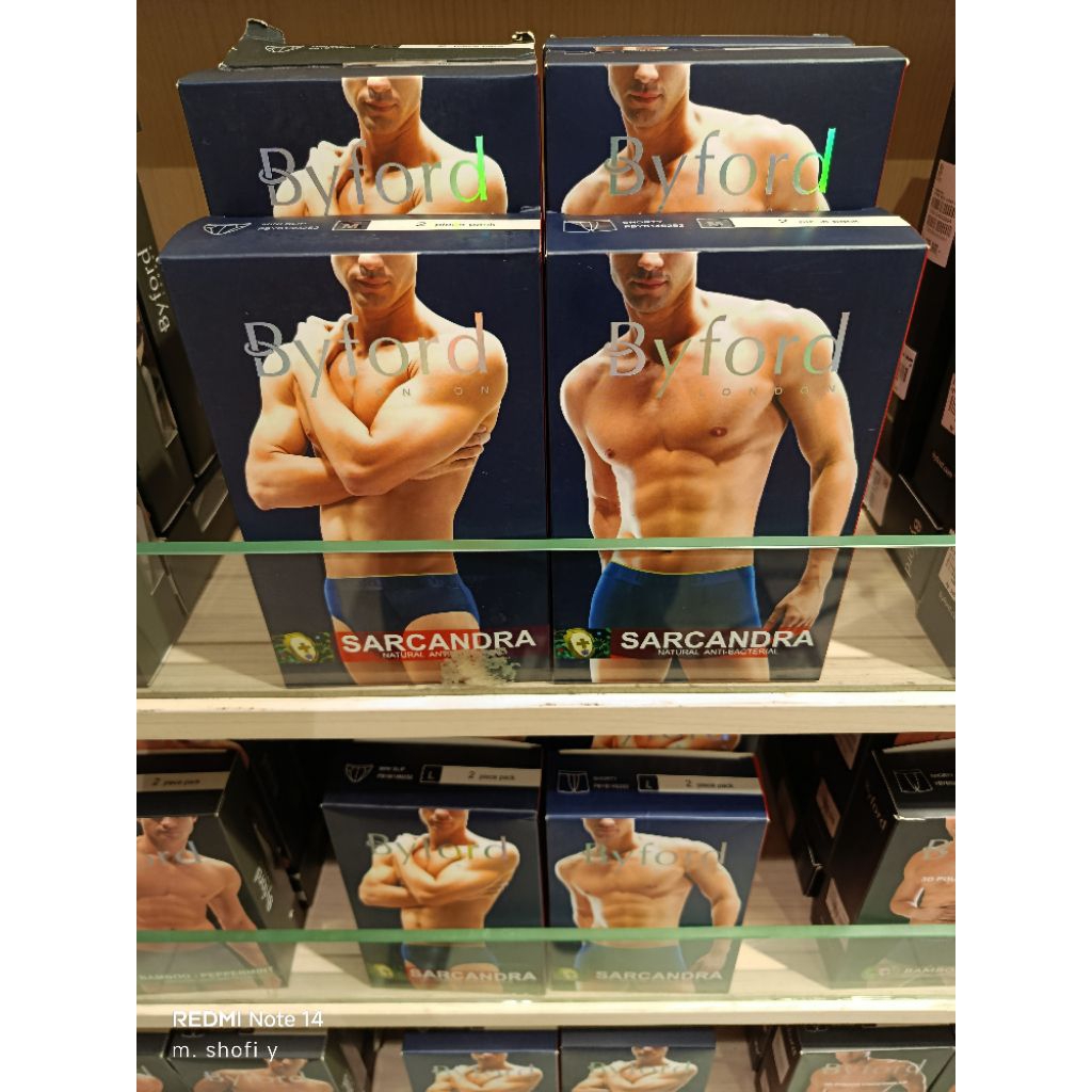 BYFORD BRIEF SARCANDRA ANTI BACTERIAL 2 PCS