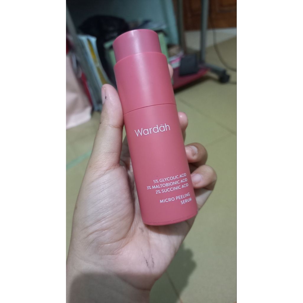 Micro Peeling Serum Wardah Exfoliating PRELOVED (BACA DESKRIPSI)