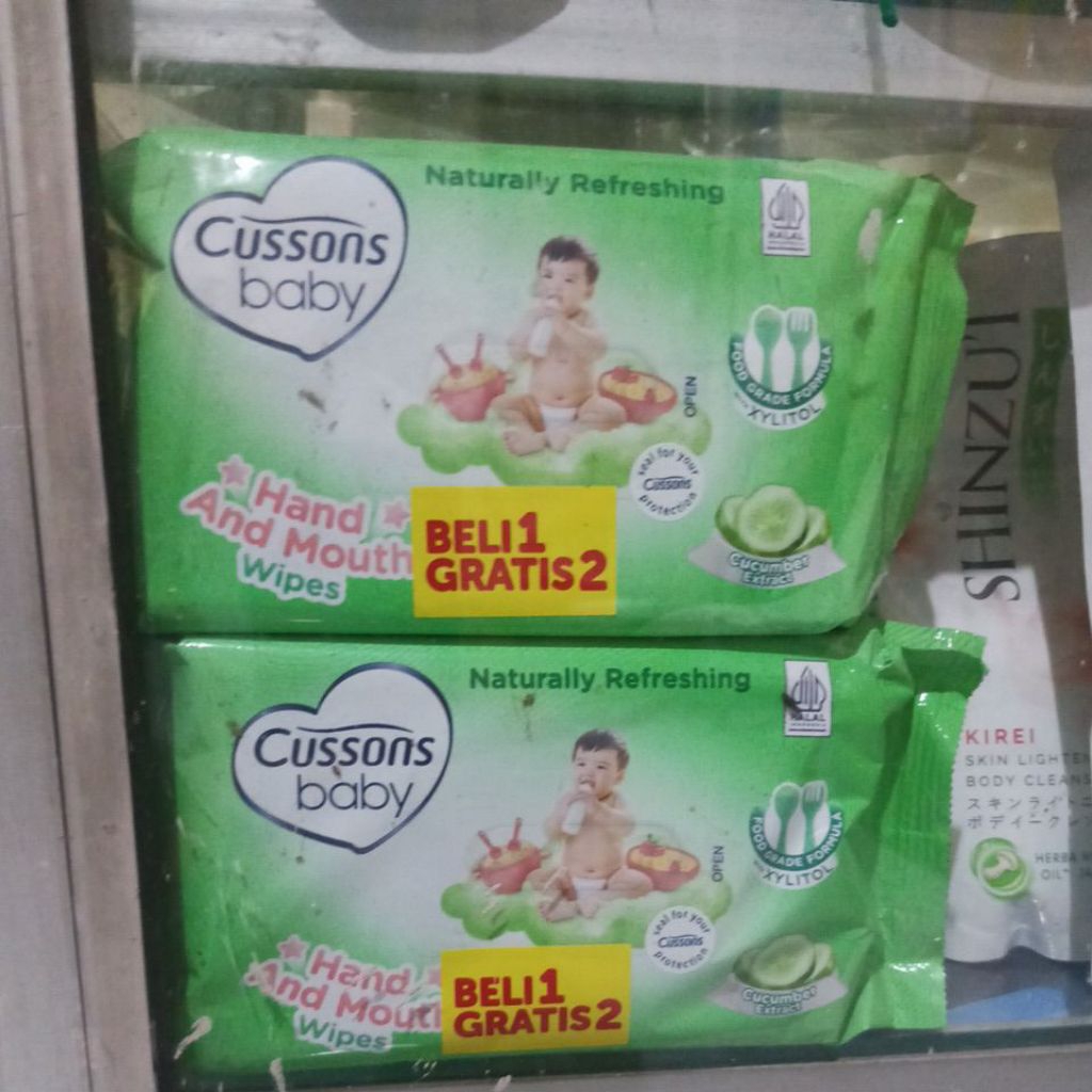 Cussons hijau tissue basah