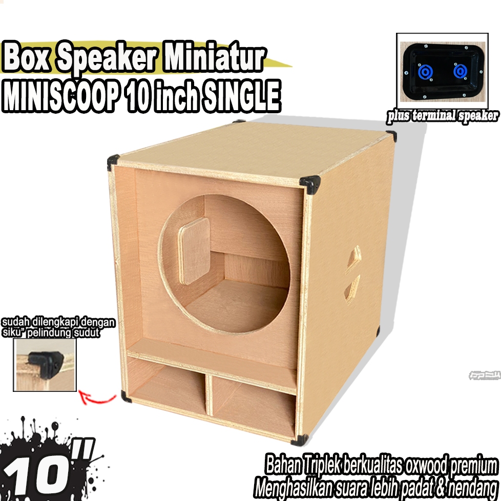 Box Speaker Miniatur Miniscoop 10 INCH