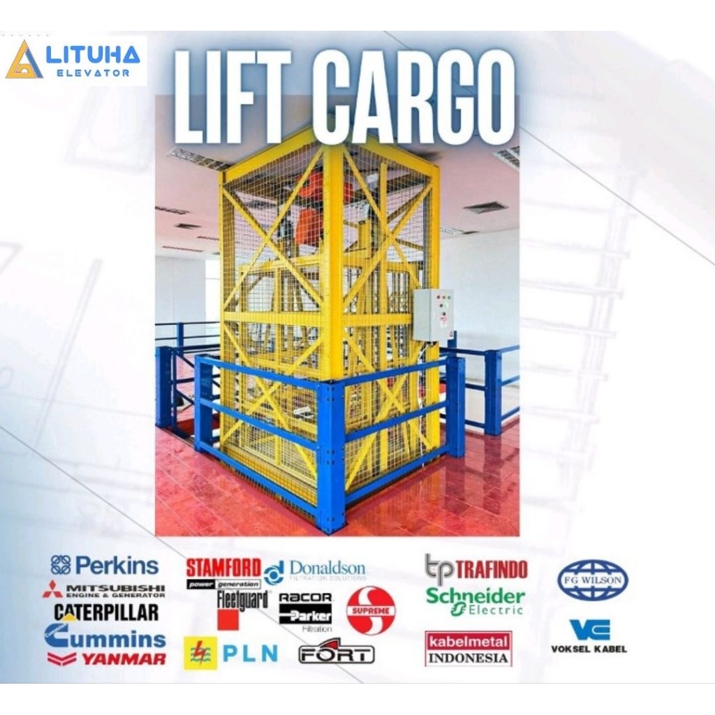 Lift barang, cargo lift, dumbwaiter