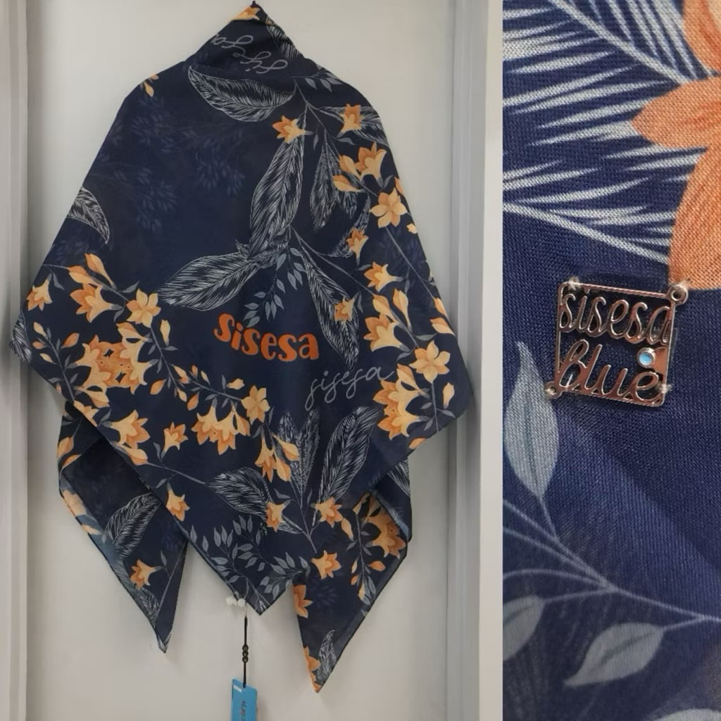 Segi Empat Scarft Sisesa printing