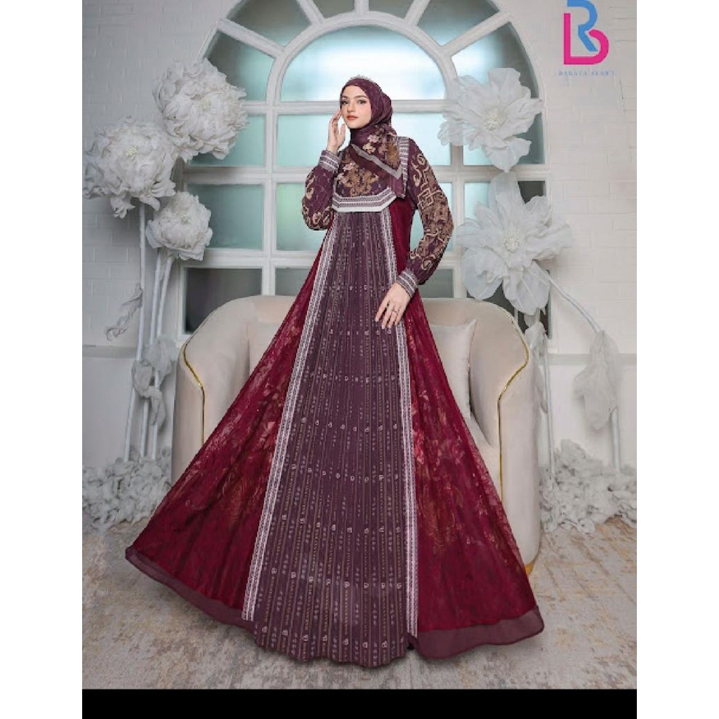 Ready set syar'i Bahi by Baraya syari Gamis set Syari Terbaru Gamis Mewah Gamis Terlaris