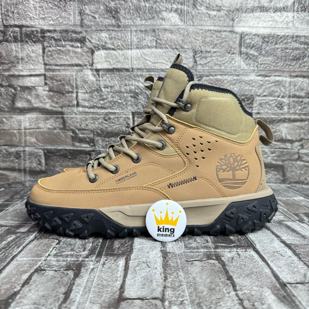 sepatu sneakers timberland boot Coklat black