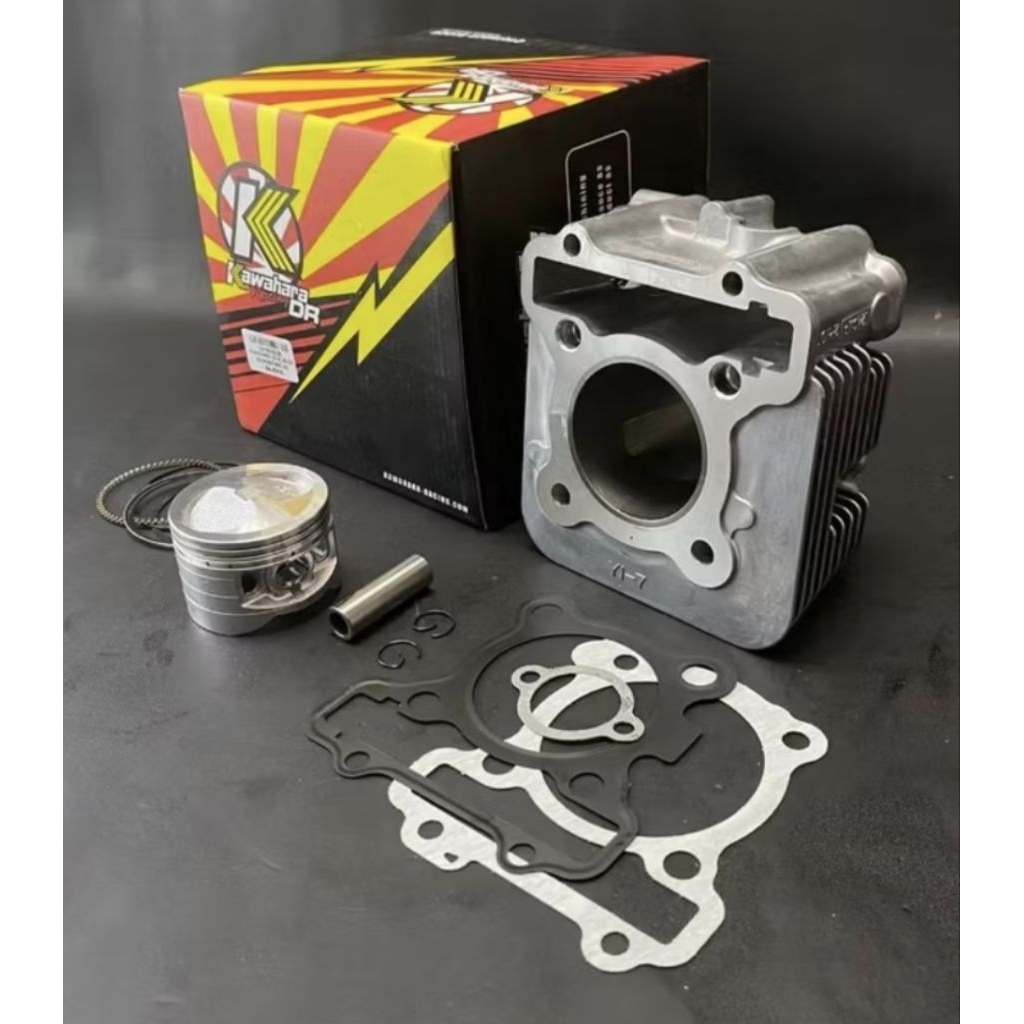 blok + piston seher kawahara 54,5 motor mio m3 fino 125 soul gt 125 kode 2ph