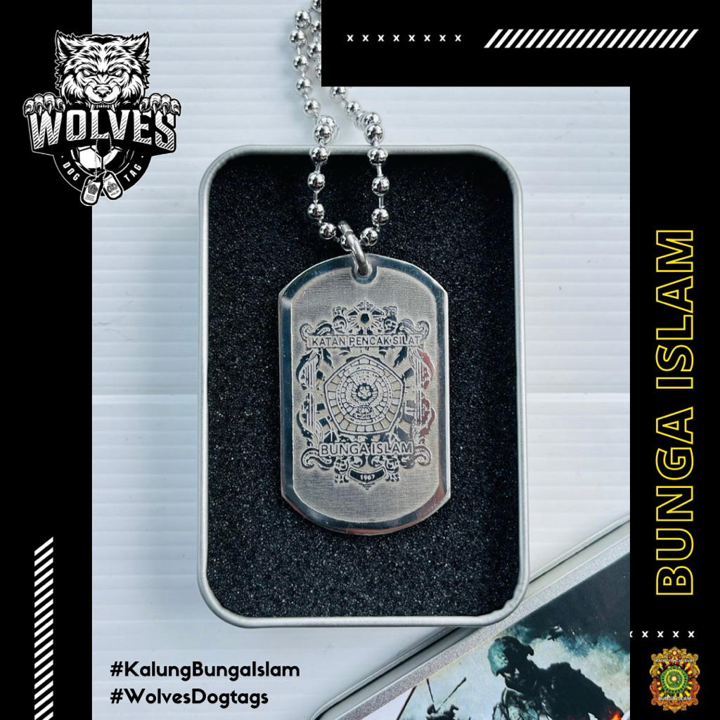 Kalung bunga islam / Kalung persilatan / Kalung pencak silat / Kalung silat bunga islam / kalung IPS