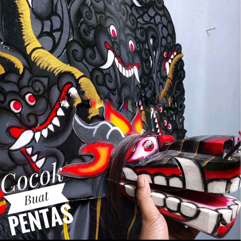 Barongan Reog Kayu Asli Anak | Ukiran Rapi Ponorogo – Ringan & Kuat untuk Pentas