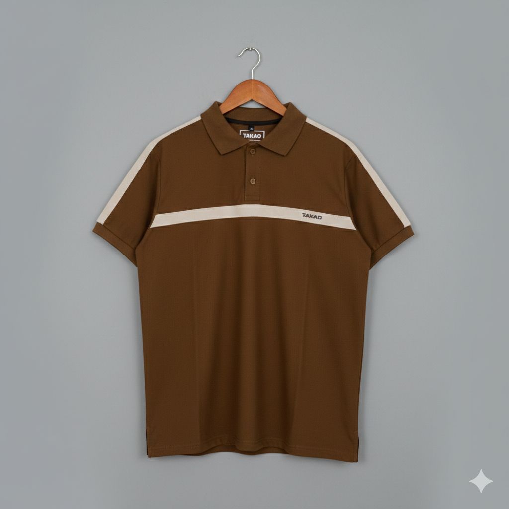 Takao Kaos Polo Wangky Original Pria Branded Full Tag Wash