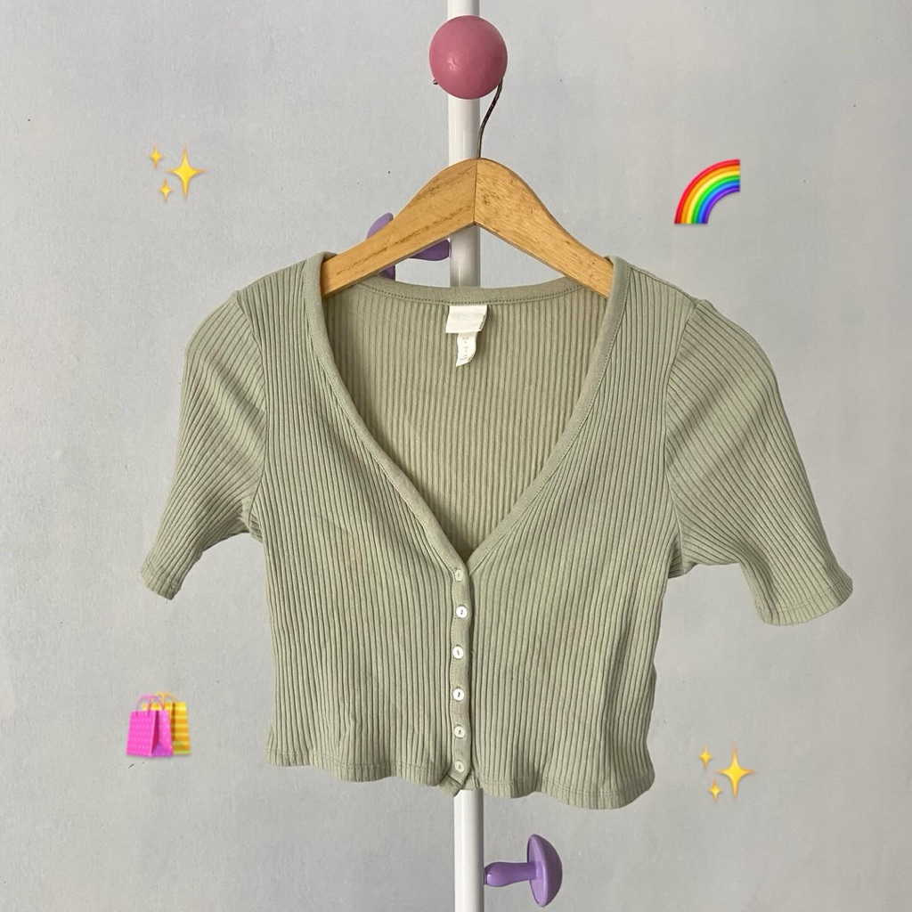 Preloved hnm knit sage