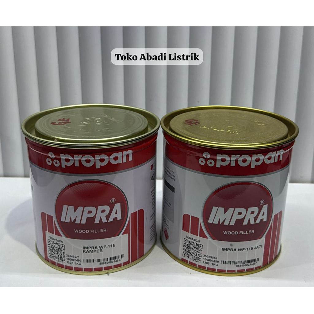 DEMPUL KAYU IMPRA WOOD FILLER 1kg/ DEMPUL KAYU PROPAN / IMPRA JATI / IMPRA KAMPER