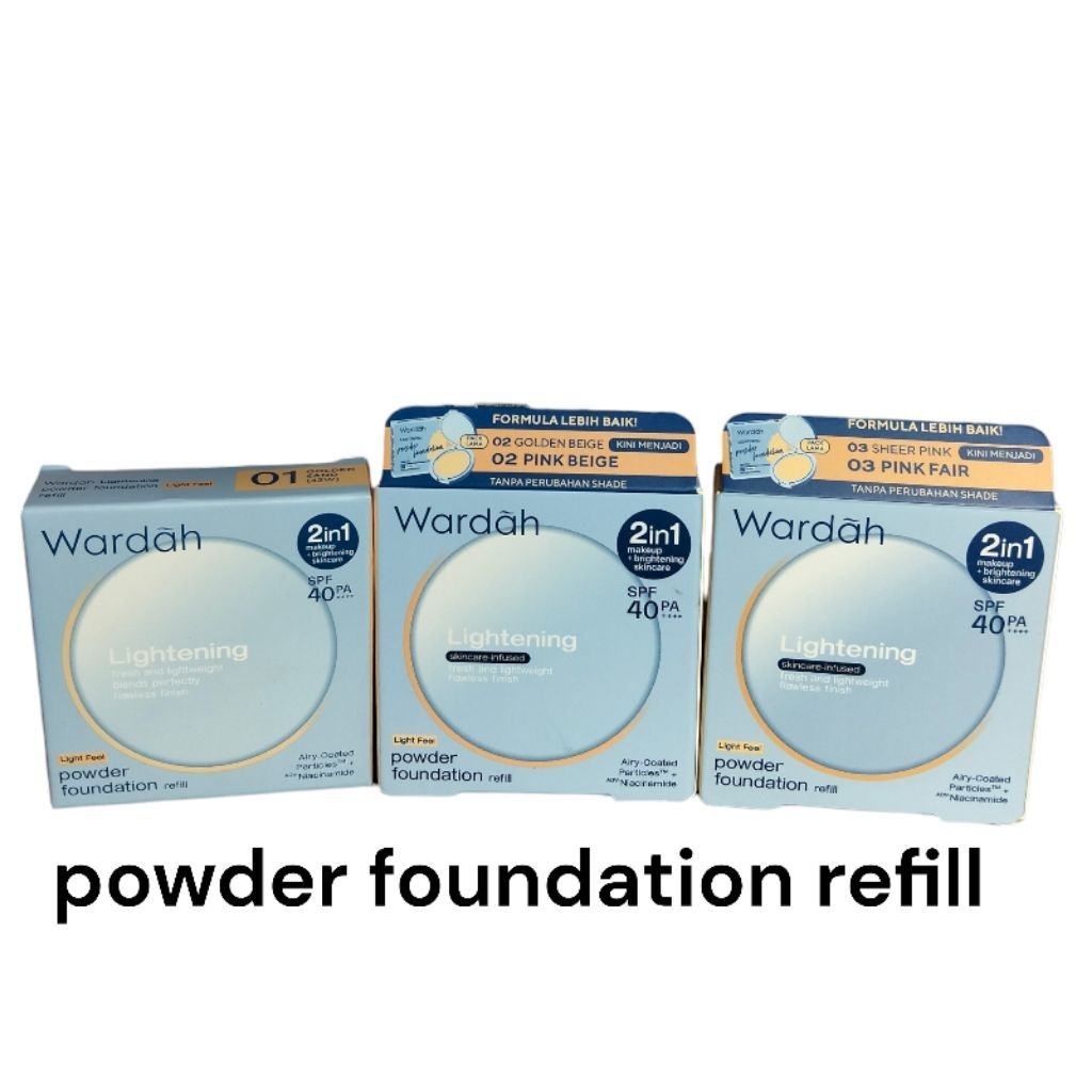 wardah refill powder foundation