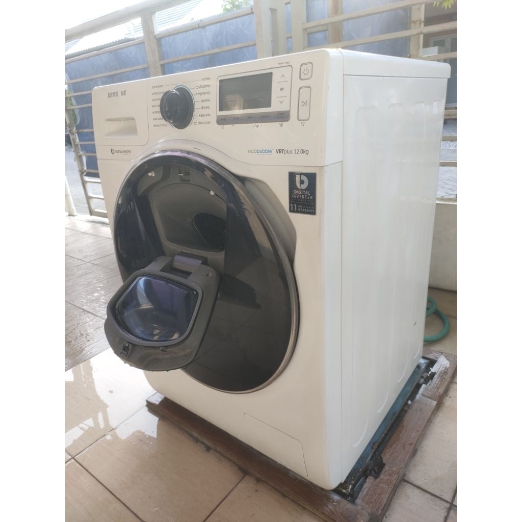 mesin cuci 12kg samsung inverter mulus original