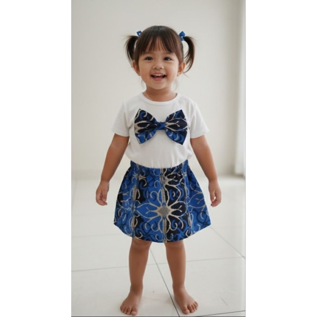 Rok Batik anak Rok Biru anak Tk SD
