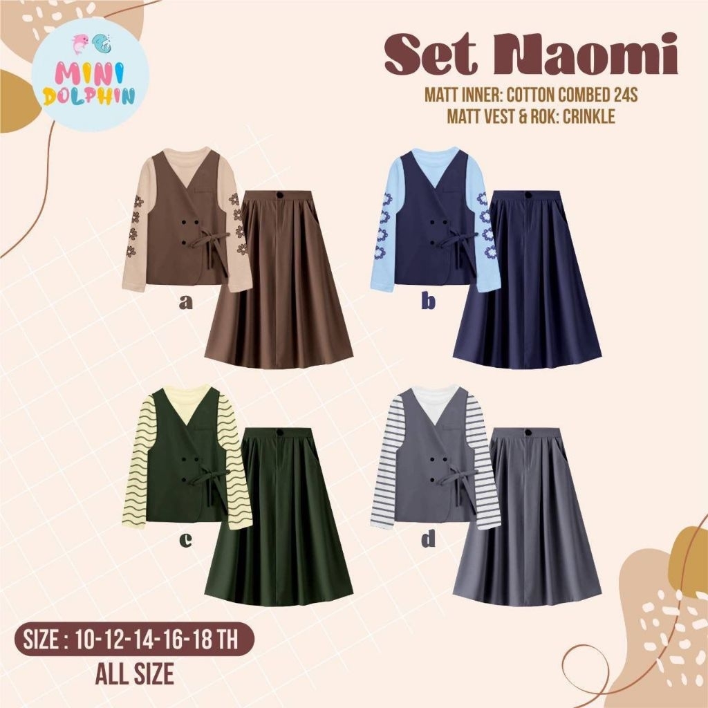 SET NAOMI MINI DOLPHIN / SETELAN NAOMI MINI DOLPHIN