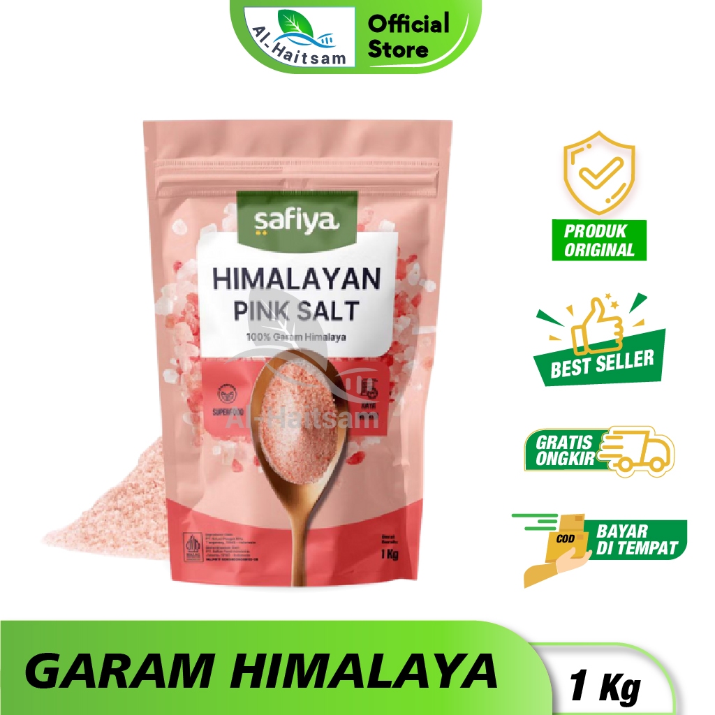 Garam Himalaya Safiya 1 Kg Himsalt Pink Himalayan Salt Original Premium Himalayan Pink Salt
