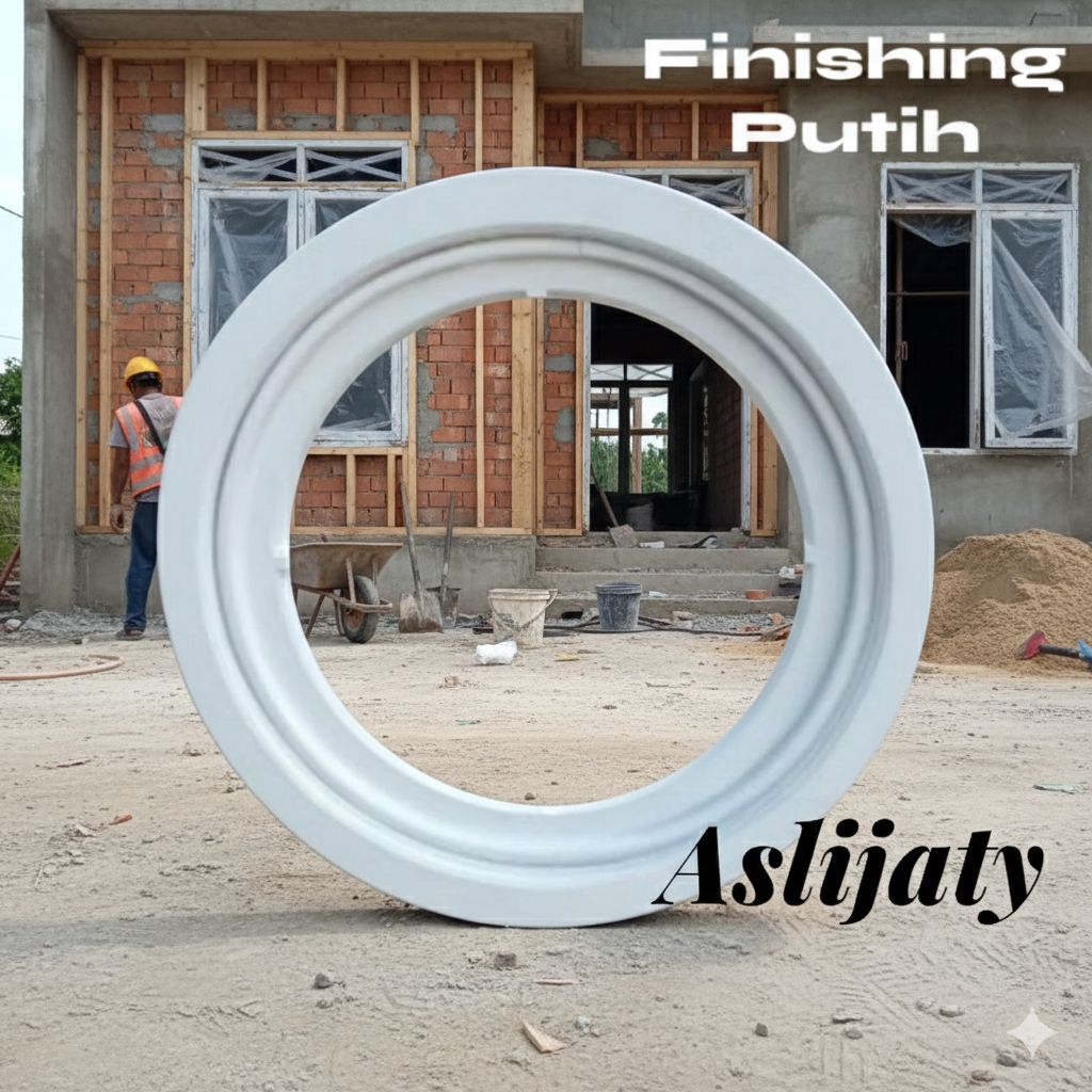 jendela bulat putar kayu jati KS- diameter 120 cm