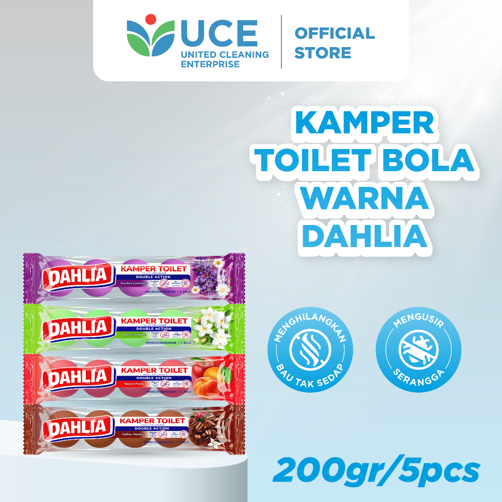 DAHLIA Kamper Toilet Kamper Bola Warna Isi 5pcs 200gr