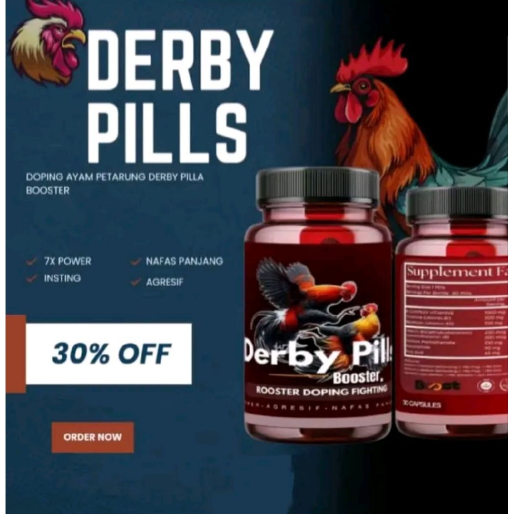 DERBY PILLS doping ayam aduan import Thailand original obat ayam, ayam laga, Tajı ayam, ayam Filıpın
