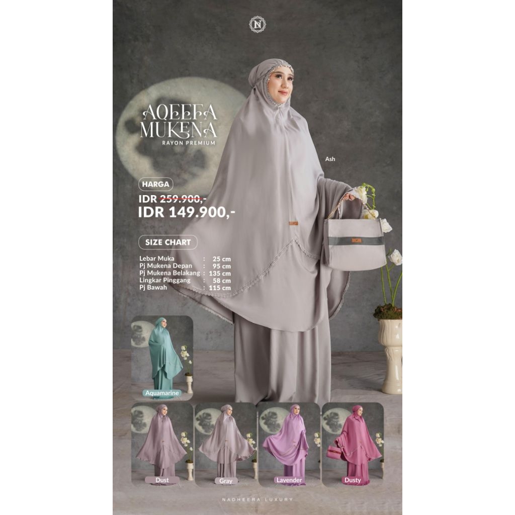 AQEEFA MUKENA // NADHEERA LUXURY